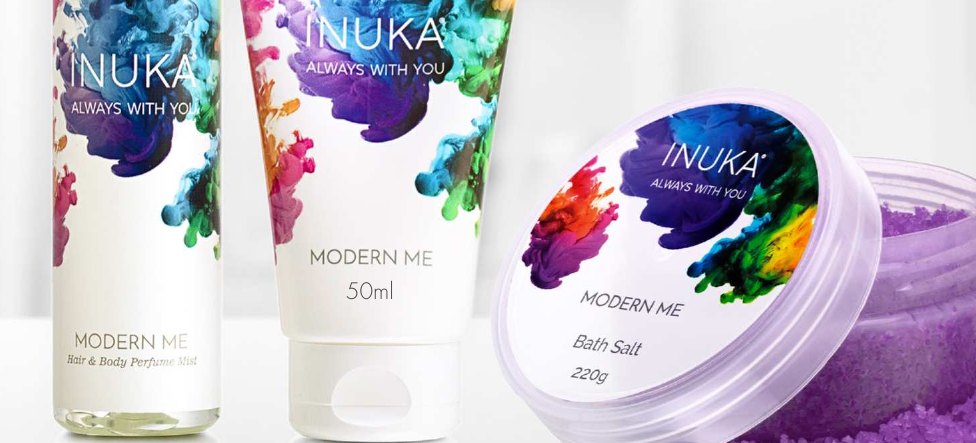 Produtos da gama Modern Me Range da INUKA