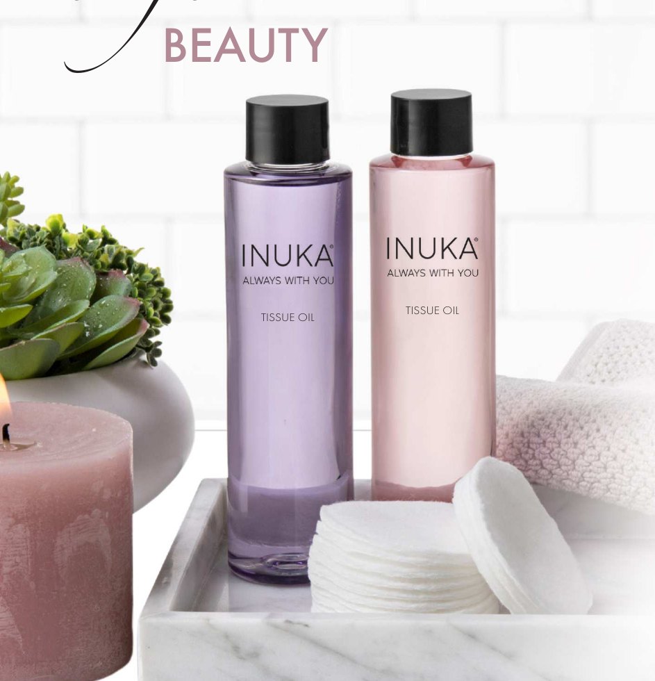 Produtos da gama INUKA Tissue Oils da INUKA