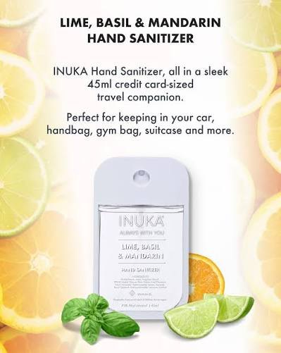 Lime, Basil & Mandarin Hand Sanitizer — Essential Protection INUKA