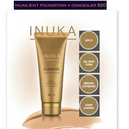 2-in-1 Foundation + Concealer SPF15 — INUKA Cosmetics INUKA